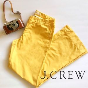 EUC J Crew Mustard Yellow City Fit Chinos 4S